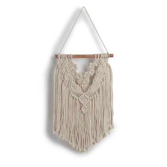 Boho Hand Woven Macrame Wall Hanging - Medium