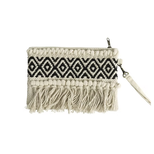 Hand Woven Macrame Patterned Purse