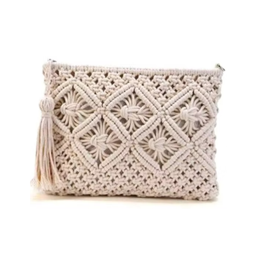 Hand Woven Macrame Purse