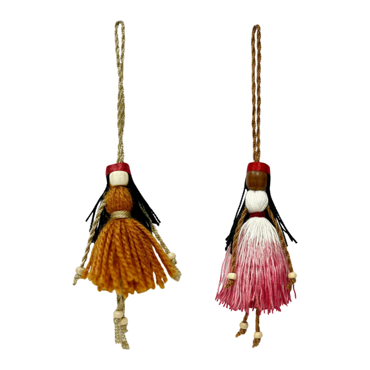 Handmade Hanging Dolls - 2 Pieces