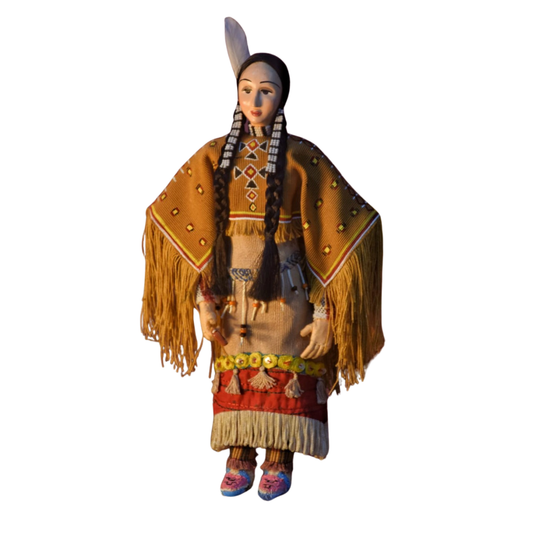 Handmade Doll: Native American Woman