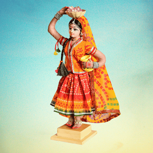 Handmade Doll: Traditional Indian Woman