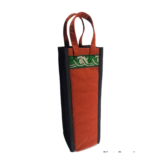 Hand Stitched Bottle Bag